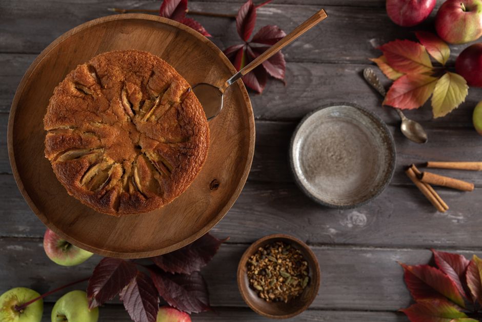 Bolo de Maçã com Canela