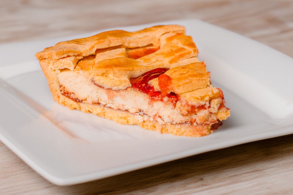 Pastel Assado de Frango e Ricota