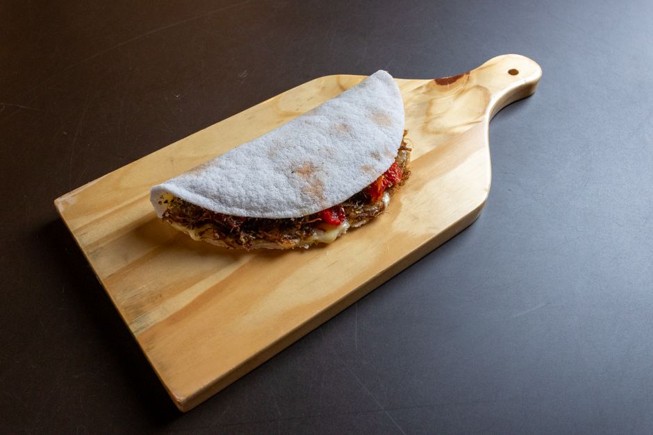 Tapioca com Queijo Branco e Orégano